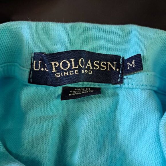 U.S. Polo Assn. Men's Classic Polo Shirt, Medium, Blue Sea - Picture 5 of 5